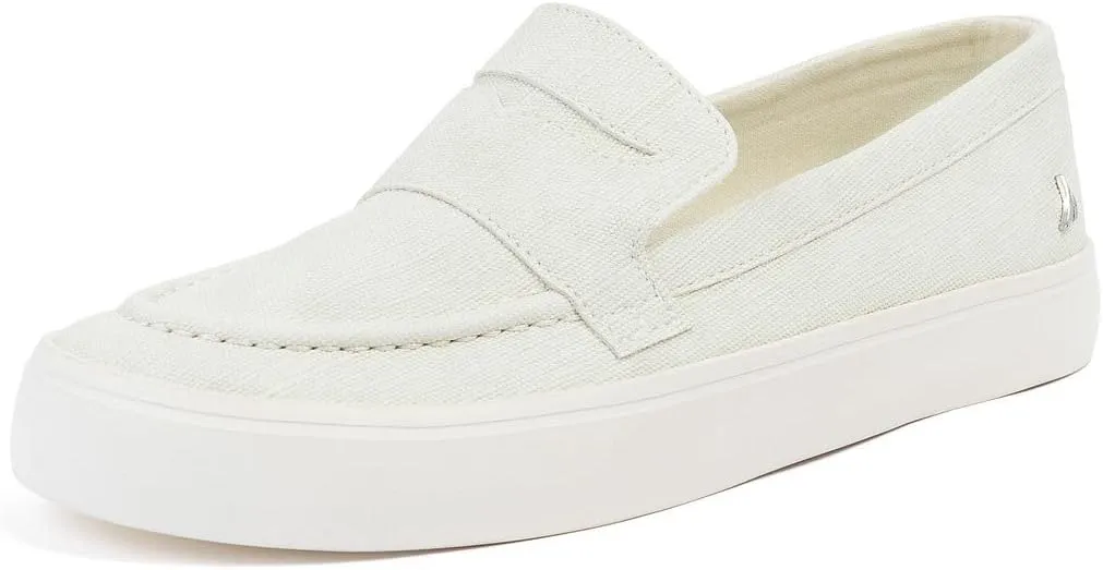 Nautica Women??s Slip-On Penny Loafer Sneakers ?C Casual Comfort Walking Shoes with Cushioned Insole and White Sole
