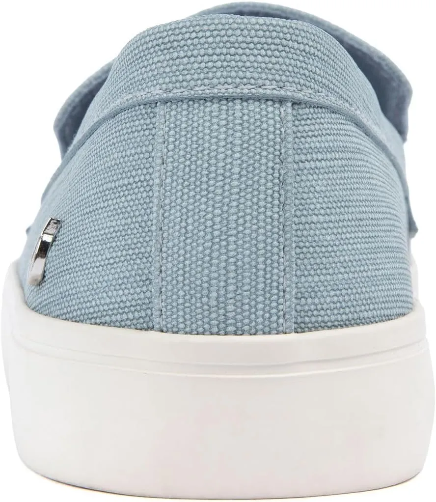 Nautica Women??s Slip-On Penny Loafer Sneakers ?C Casual Comfort Walking Shoes with Cushioned Insole and White Sole