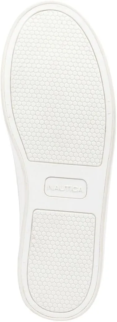 Nautica Women??s Slip-On Penny Loafer Sneakers ?C Casual Comfort Walking Shoes with Cushioned Insole and White Sole