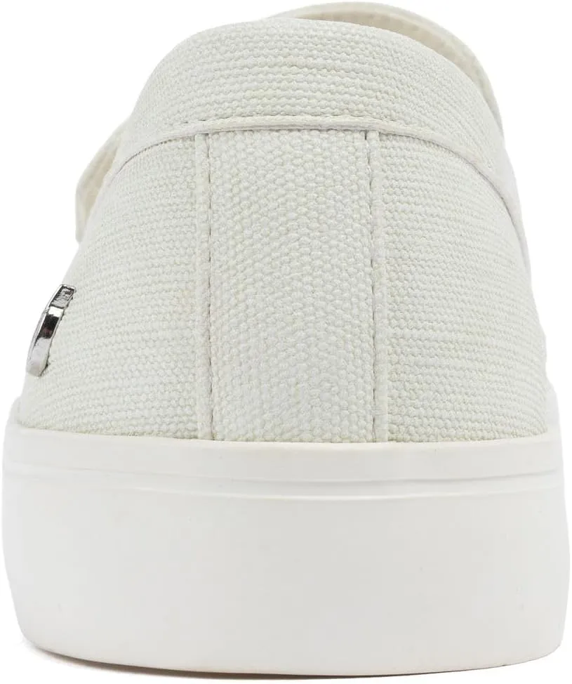 Nautica Women??s Slip-On Penny Loafer Sneakers ?C Casual Comfort Walking Shoes with Cushioned Insole and White Sole