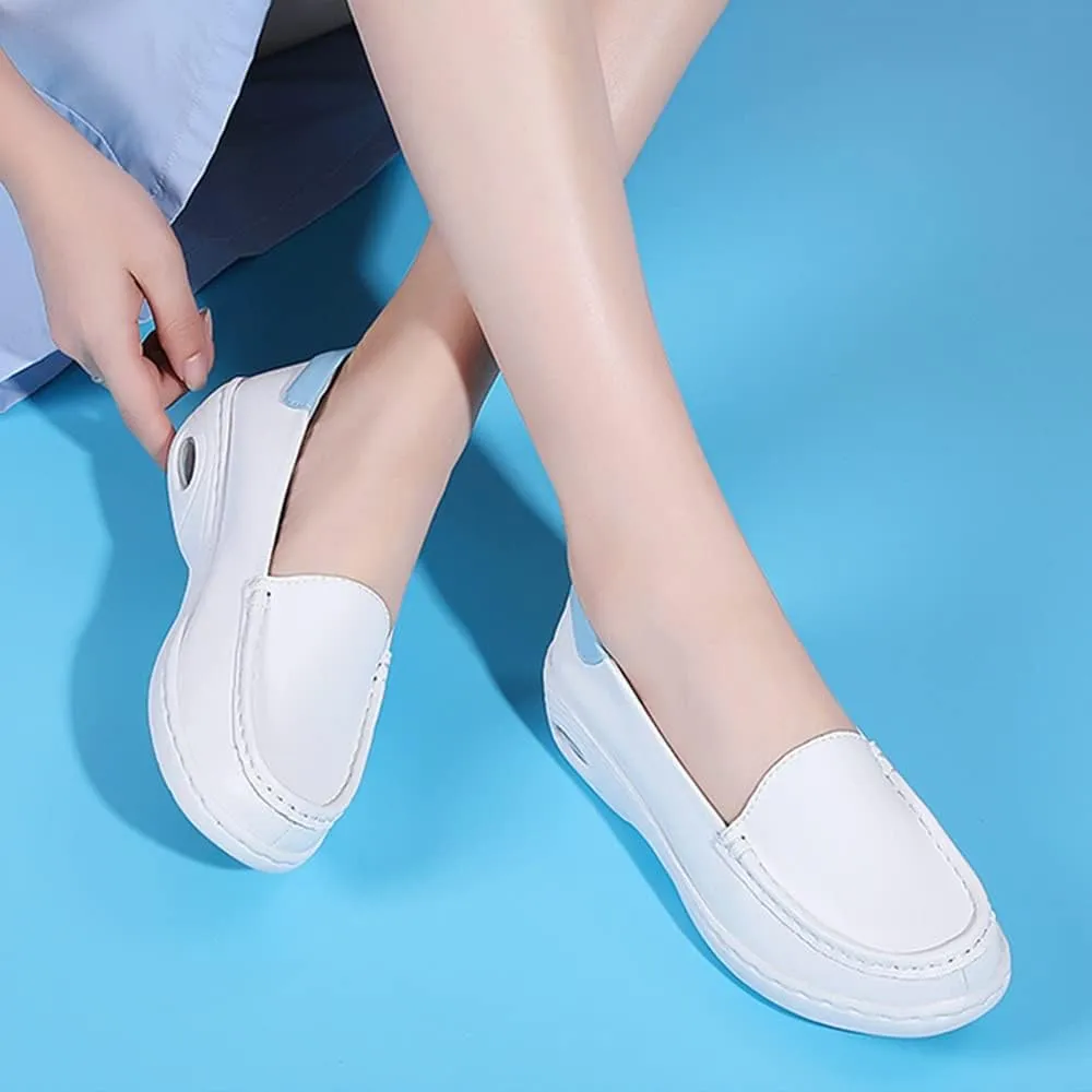 NVBHOF Bunions Nursing Shoes for Women, Breathable Lightweight Work Shoes Slip-Resistant Orthopedic Healthcare Nurse Shoes, with Arch Support