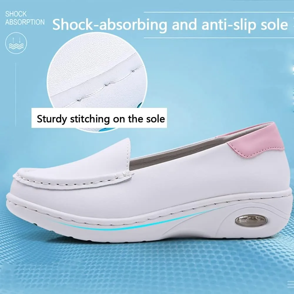 NVBHOF Bunions Nursing Shoes for Women, Breathable Lightweight Work Shoes Slip-Resistant Orthopedic Healthcare Nurse Shoes, with Arch Support
