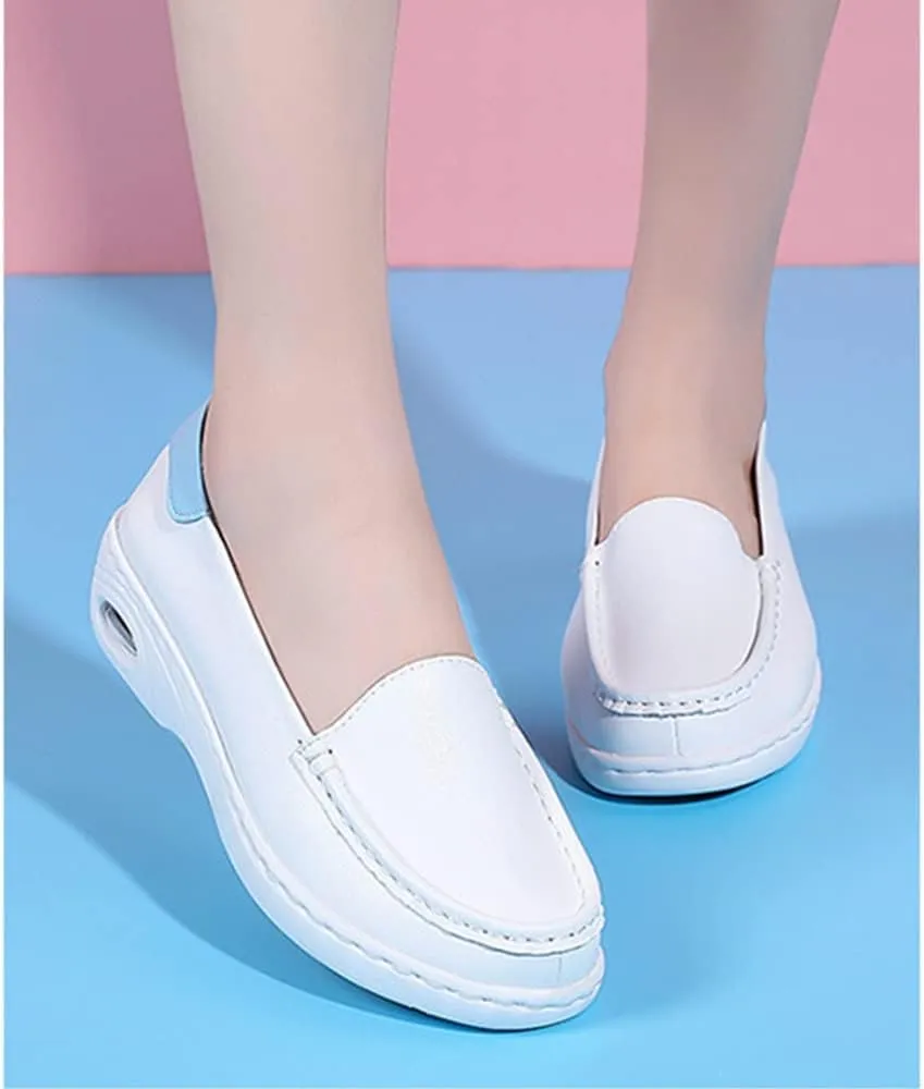 NVBHOF Bunions Nursing Shoes for Women, Breathable Lightweight Work Shoes Slip-Resistant Orthopedic Healthcare Nurse Shoes, with Arch Support