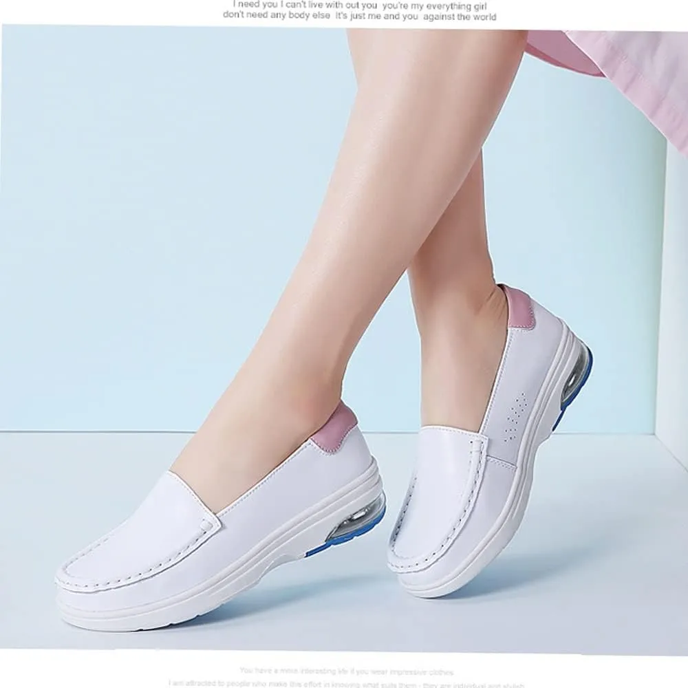 NVBHOF Professional Orthopedic Nursing Shoes with Arch Support, Comfortable and Slip-Resistant Work Chef Shoes for Women Food Service