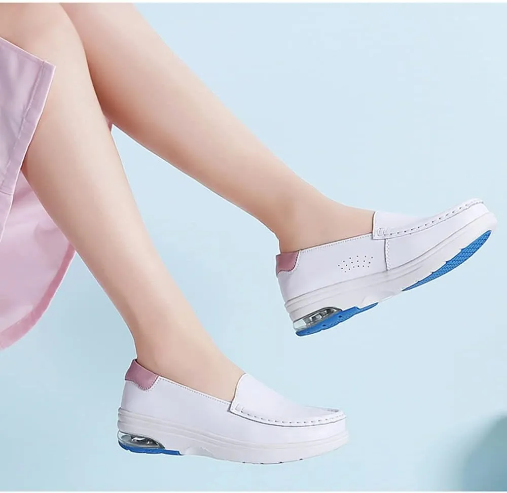 NVBHOF Professional Orthopedic Nursing Shoes with Arch Support, Comfortable and Slip-Resistant Work Chef Shoes for Women Food Service