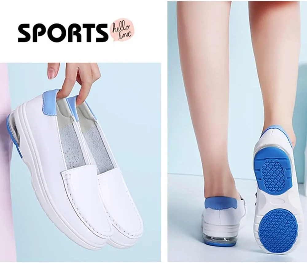 NVBHOF Professional Orthopedic Nursing Shoes with Arch Support, Comfortable and Slip-Resistant Work Chef Shoes for Women Food Service