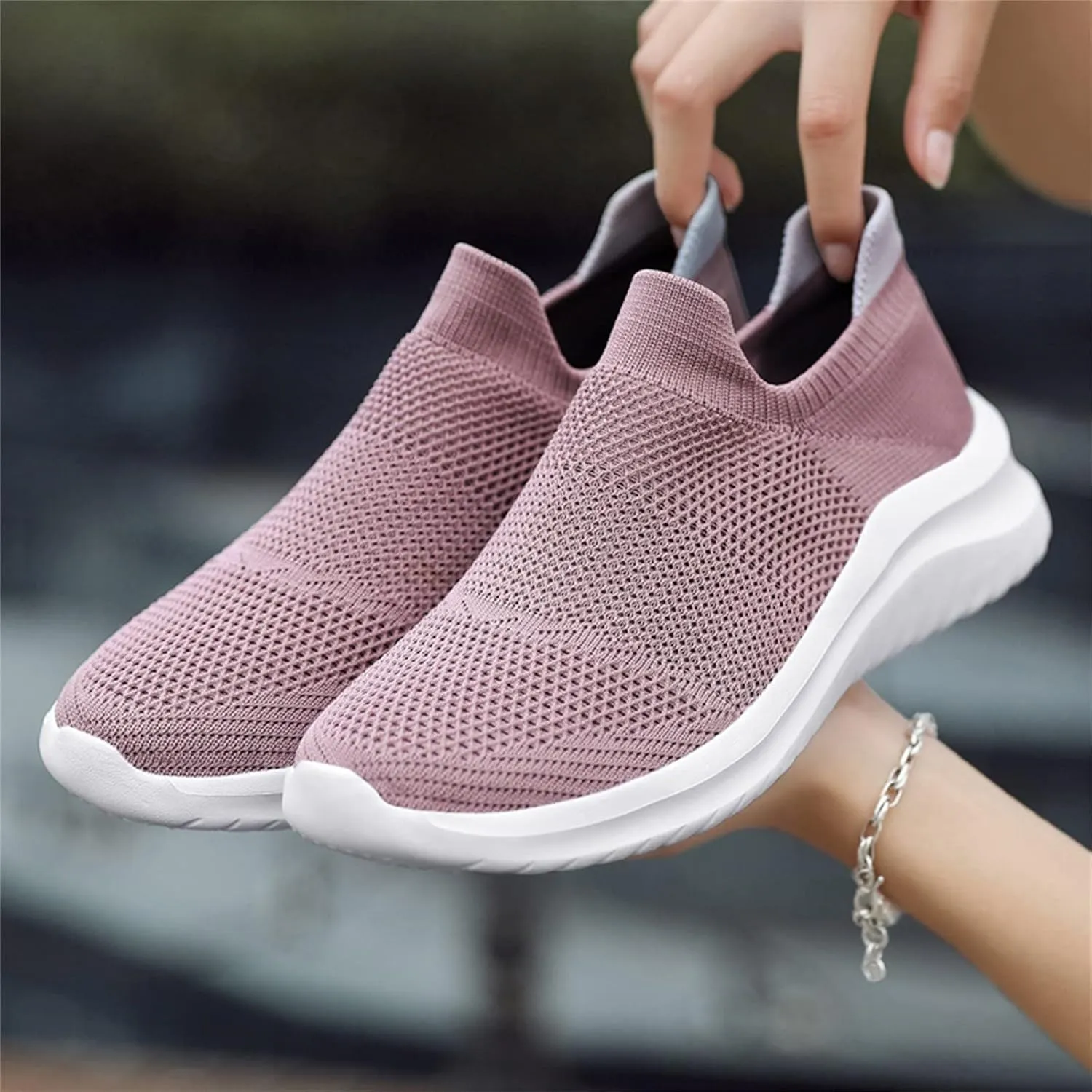 Orthopedic Sneakers for Women 2025 Women's Slip On Sneaker Orthotic Non Slip Work Shoe Comfortable Lightweight Breathable Casual Shoes for Walking Travel Work