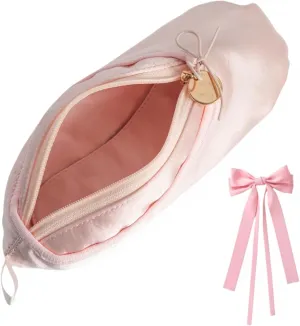 Pink Ballet Dance Recital Gifts for Girls Women, Ballet Slipper Shoe Pouch Ballerina Makeup Bag Dancer Stuff (Hair Accessories A)