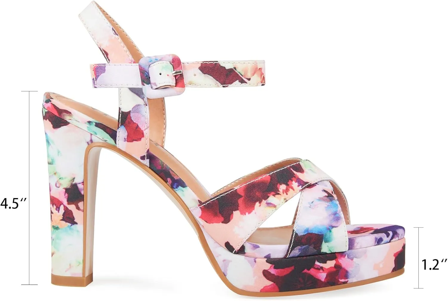 Platform High Heels for Women Strappy Chunky Heels Sandals for Women Open Toe Block Heeled Sandals with Ankle Strap Summer Dress Shoes