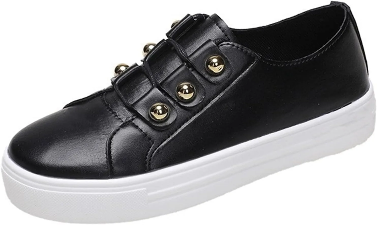 Platform Sneakers for Women Fashion Slip On Canvas Shoes Summer Casual Closed Toe Low Top Walking Flats Loafers Comfortable Breathable Lightweight Sneakers