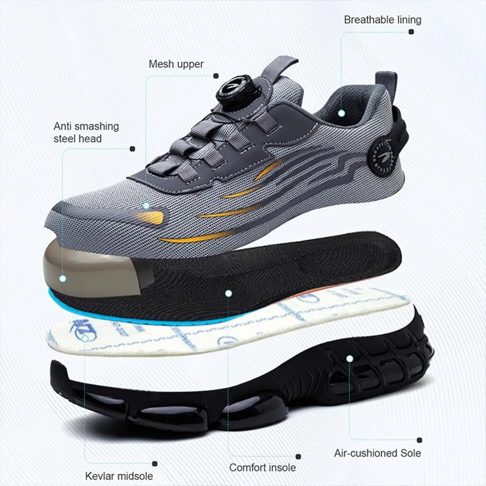 Prestivos Shoes for Men WomenPrestivos Steel Toe Shoes Safety Toe Shoe for Men Lightweight Ccomposite Work Sneaker