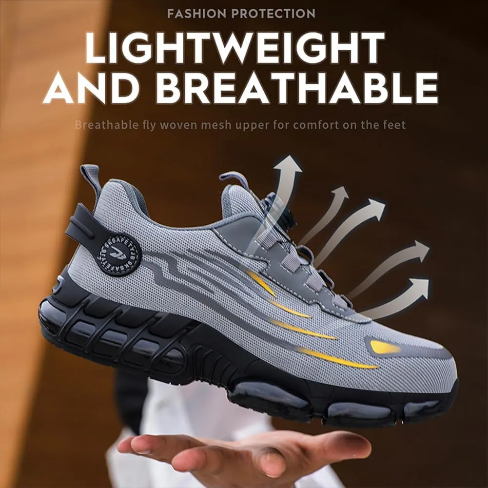 Prestivos Shoes for Men WomenPrestivos Steel Toe Shoes Safety Toe Shoe for Men Lightweight Ccomposite Work Sneaker