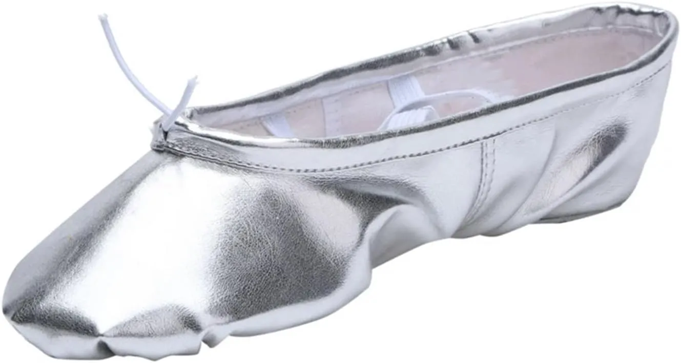 PU Belly Dance Shoes, Yoga Performance Soft Sole, Gym Ballet Dance Shoes for Kids Girls Woman