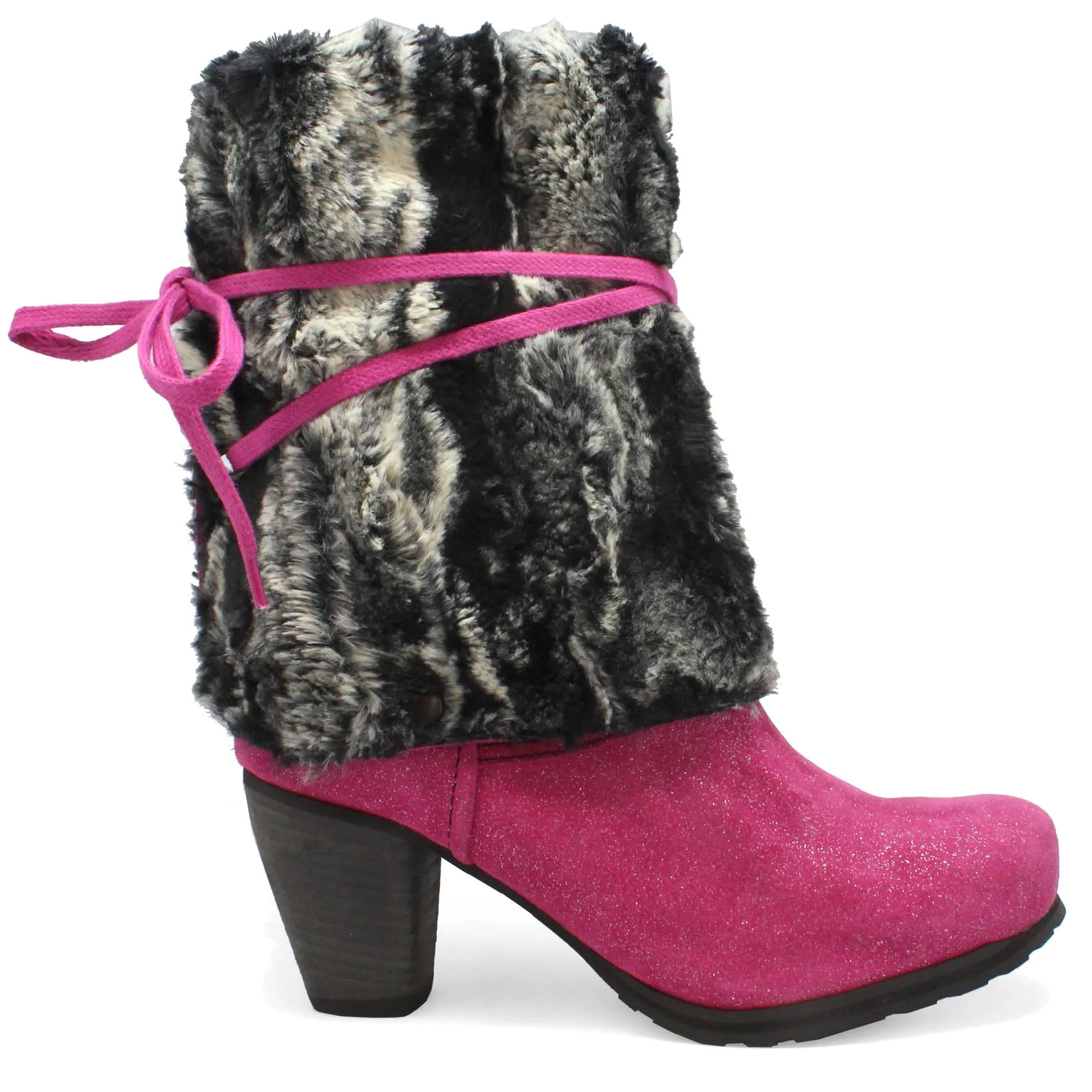 Pulpeux  Fuchsia suede long leg boot-Last pairs 36, 37 & 38