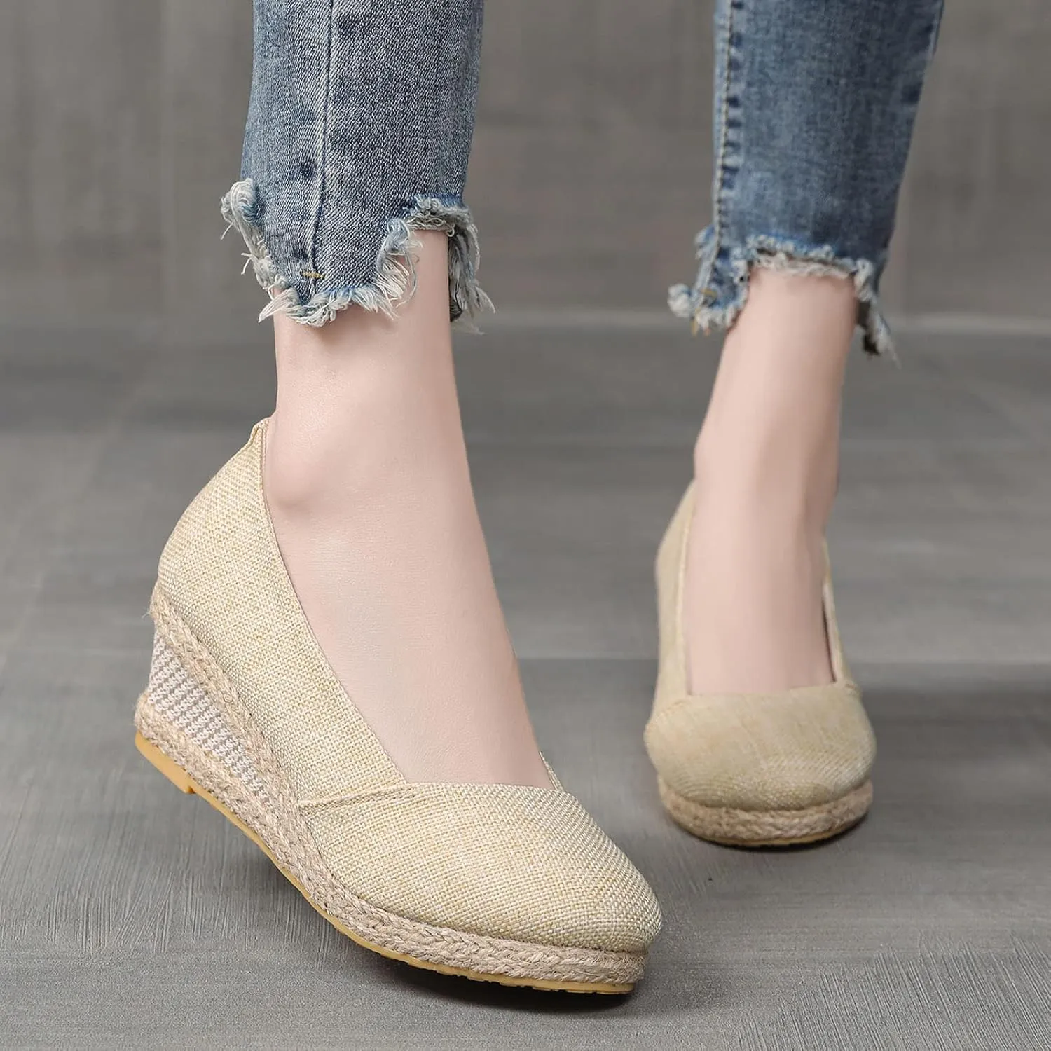 Pumps Platform Sandals for Women Womens Casual Slip on Summer Wedge Sandals Womens Sandals with Arch Support Dressy