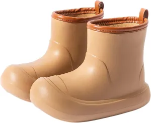 Rain Boots For Kids Waterproo Garden Shoes For Toddler Lightweight Short Solid Platform Rain Boots Kids Rubber Boots