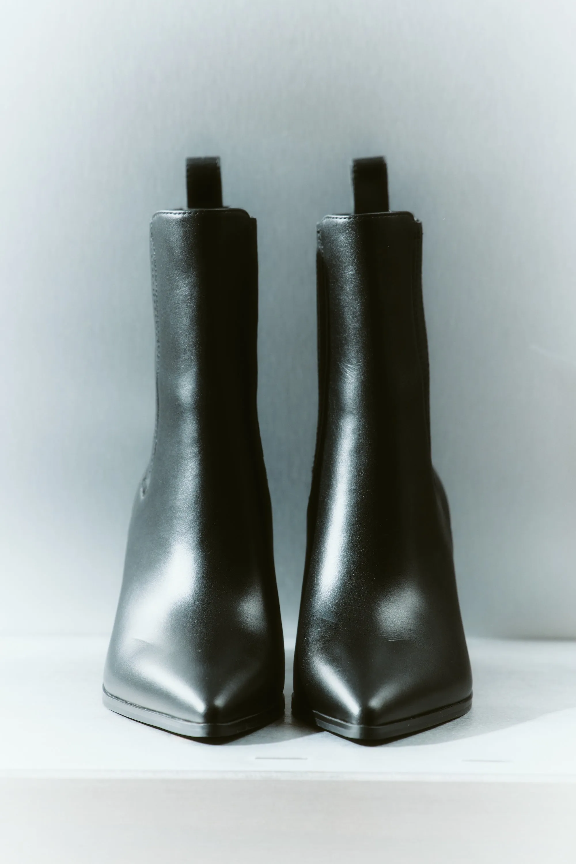 Ricci Ankle Boots - Black Pebble Leather