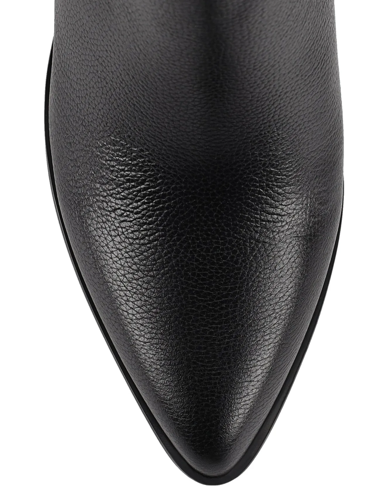 Ricci Ankle Boots - Black Pebble Leather