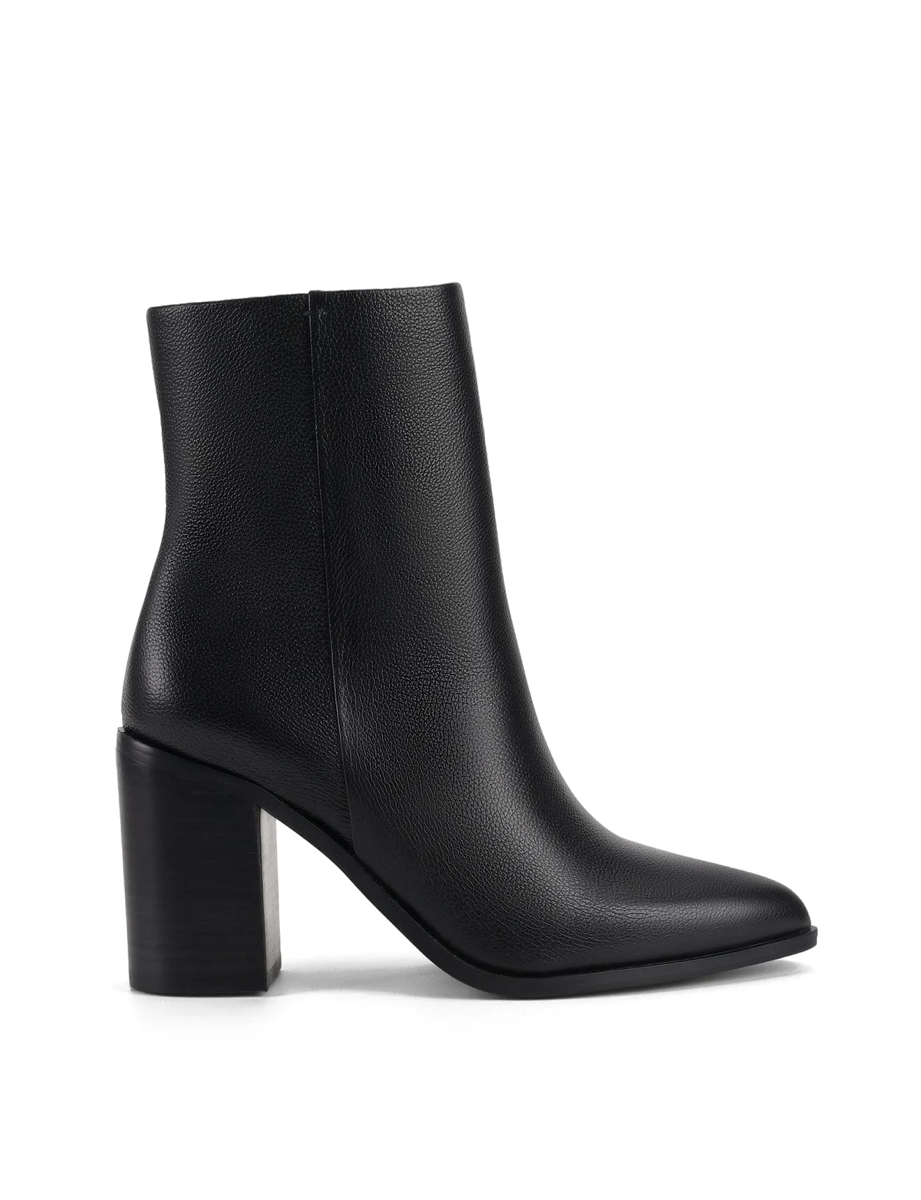 Ricci Ankle Boots - Black Pebble Leather