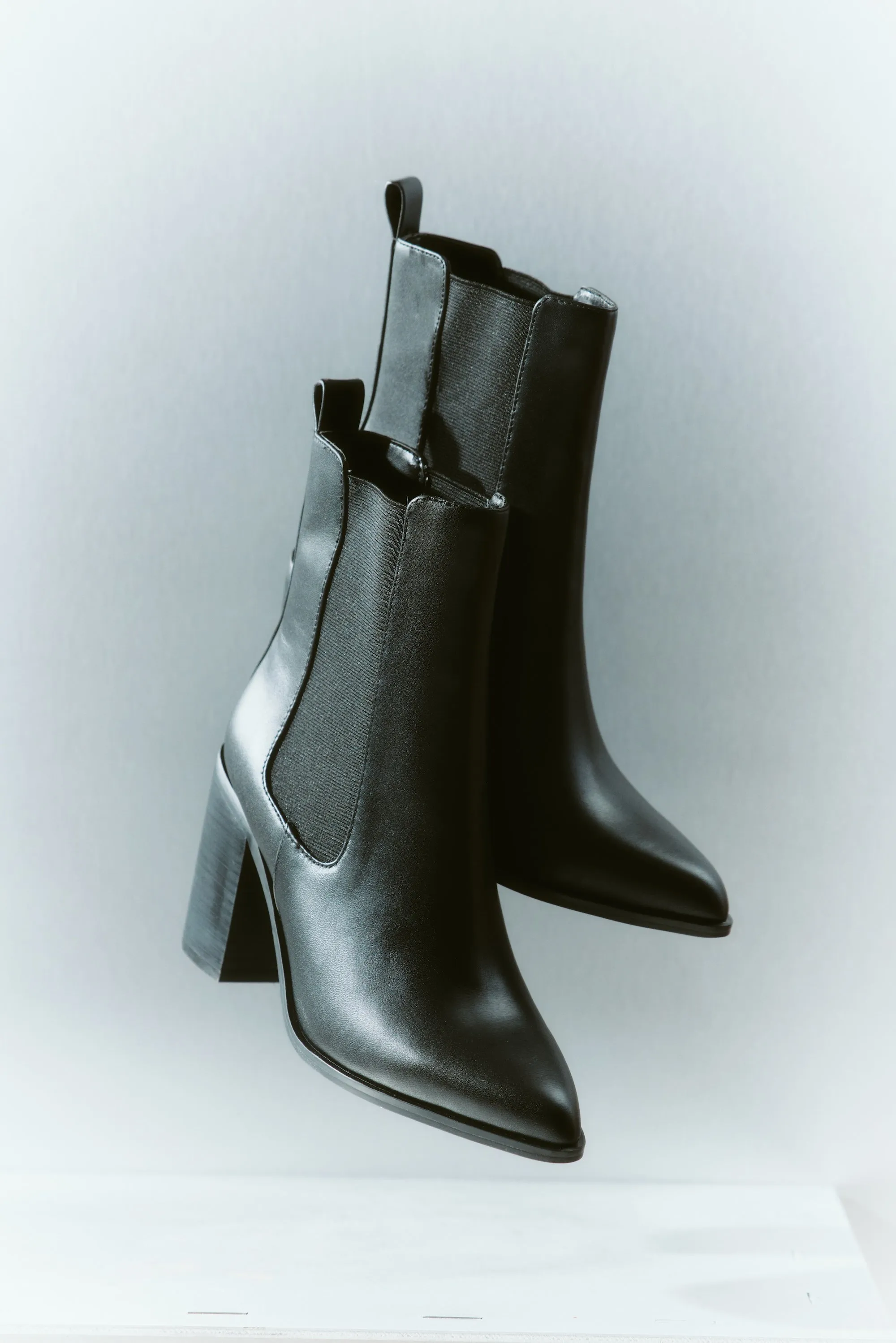 Ricci Ankle Boots - Black Pebble Leather