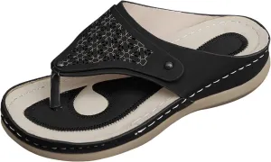 Sandals for Women Mesh Hollow Sports Sandals Wedge Orthopedic Flip Flops Summer Casual Slippers Open Toe Shoes
