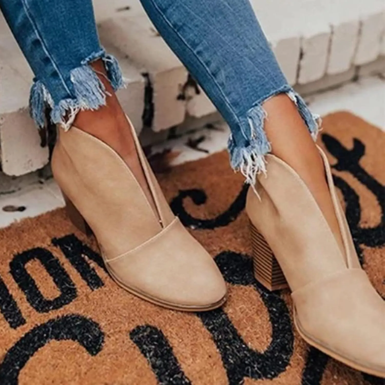 SBGMoSJ Black Ankle Boots for Women Low Heel Grey Women Ankle Boots Stiletto 3 Inch Flat Denim Boots for Women Ankle Booties Booties Black Women Turquoise Boots for Women Western