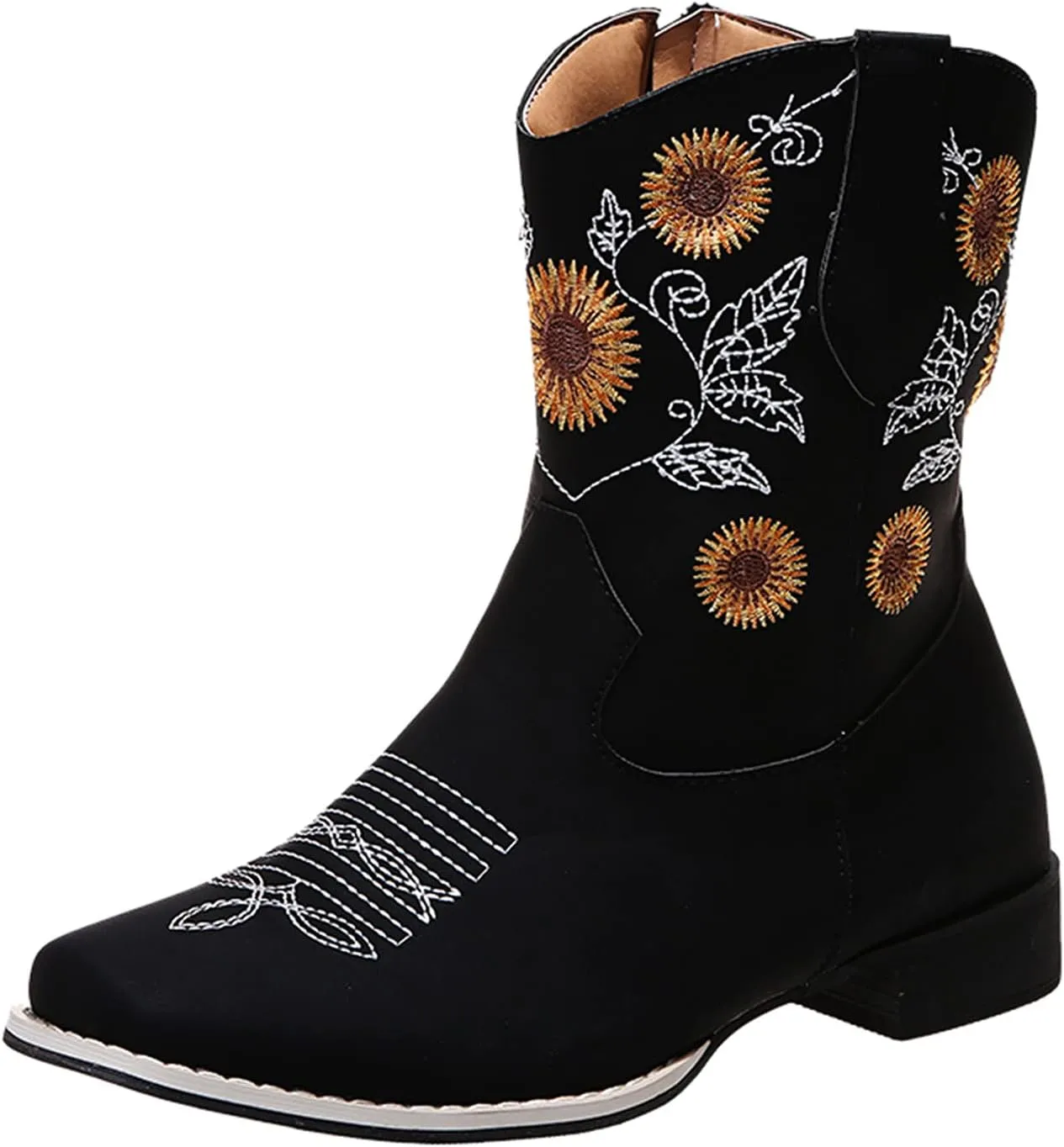 SBGMoSJ Suede Ankle Boots for Women Low Heel Wide Width Ankle Boots Women Low Heel Pink Booties Wide Width Low Heel Lace Up Boots for Women Ankle Booties Black Wedge Ankle Boot for Women