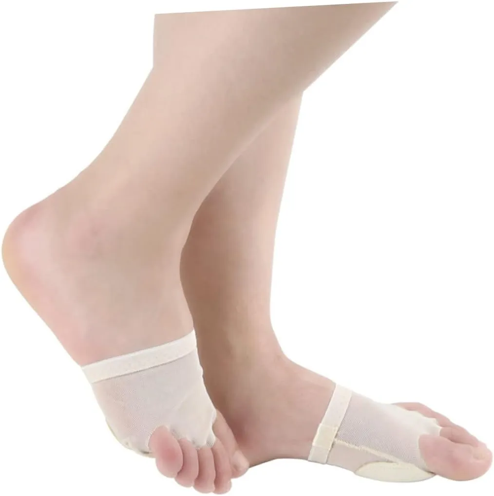Set Foot Thong Ballet Pumps Ladies Half Palm Shoes Soles Half Sole Dance Shoe Ballroom Dance Shoes for Women Dance Forefoot Cushion Dancers Ballet Dance Toe Pad Toe Sleeves