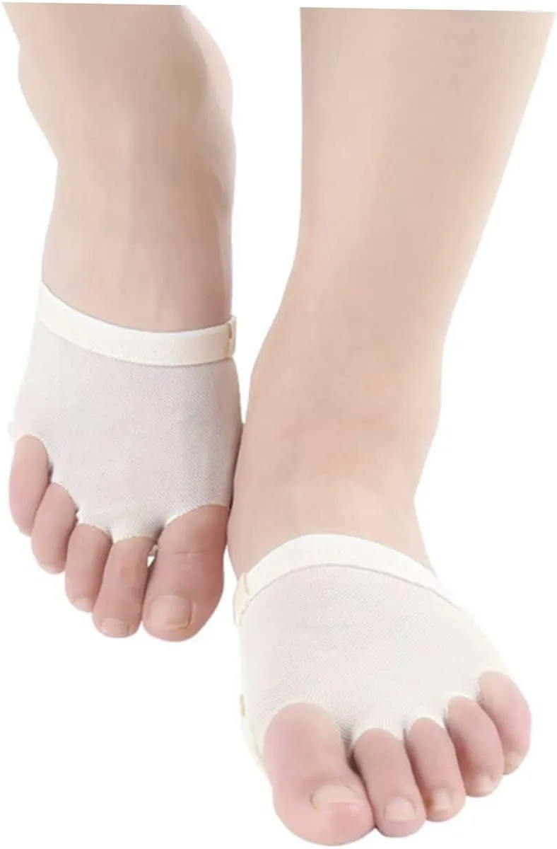 Set Foot Thong Ballet Pumps Ladies Half Palm Shoes Soles Half Sole Dance Shoe Ballroom Dance Shoes for Women Dance Forefoot Cushion Dancers Ballet Dance Toe Pad Toe Sleeves