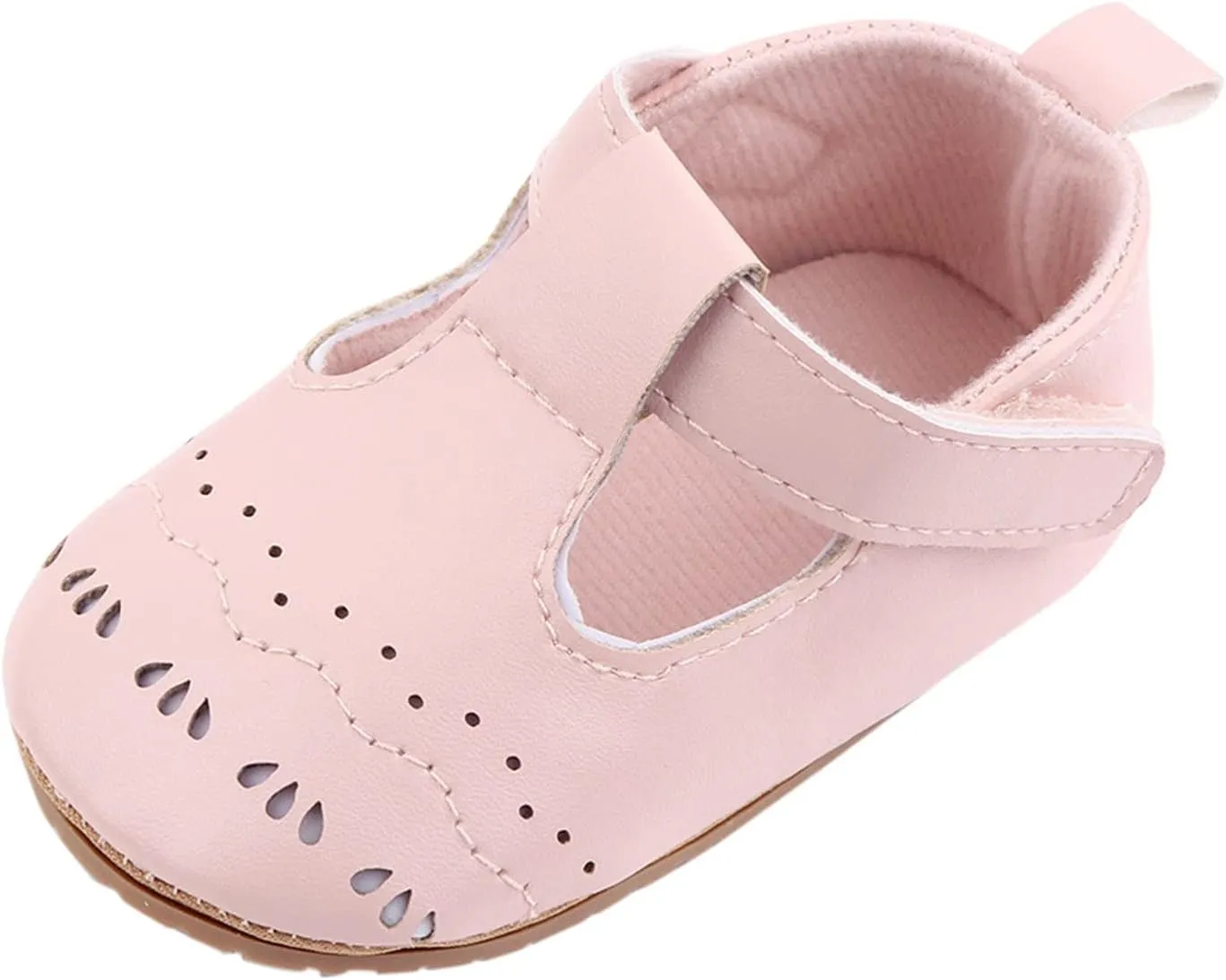 Shoes Baby Solid First Hook Rubber Shoes Girls Walking Sneaker Non-Slip Loop Girl's Shoes Girls Heel Boots