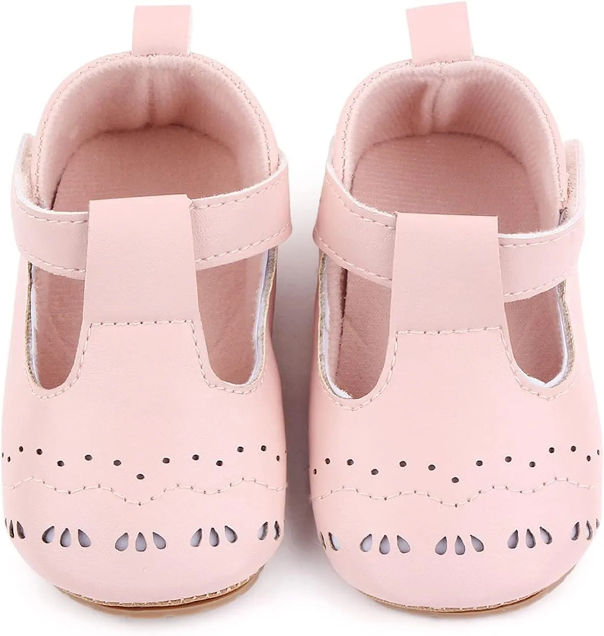 Shoes Baby Solid First Hook Rubber Shoes Girls Walking Sneaker Non-Slip Loop Girl's Shoes Girls Heel Boots
