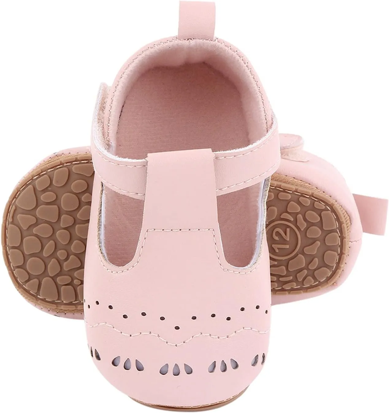 Shoes Baby Solid First Hook Rubber Shoes Girls Walking Sneaker Non-Slip Loop Girl's Shoes Girls Heel Boots