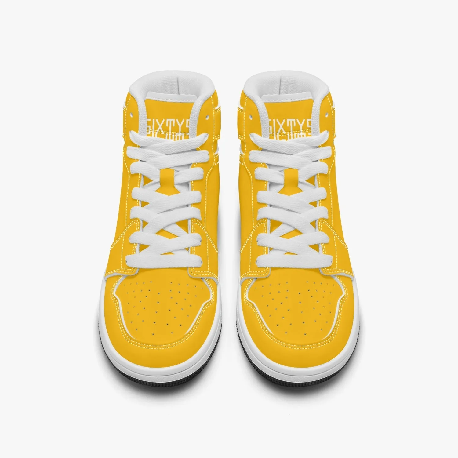Sixty Eight 93 Logo White Orange Kids High-Top Shoes