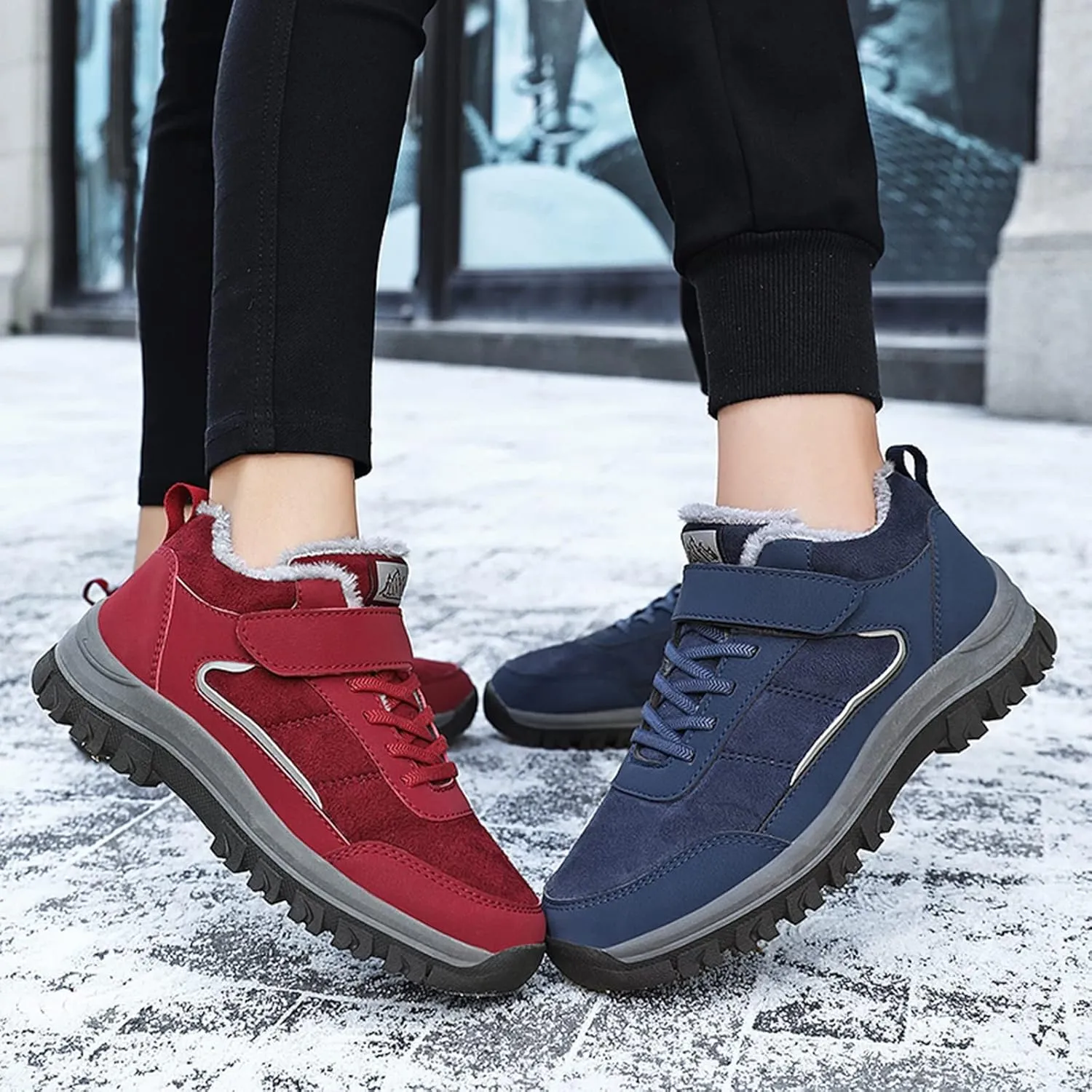 Slip on Winter Boots for Women Suede Popular Womens Winter Boots 2023 Snow Boots for Women Wide Waterproof Wide Calf Snow Boots for Women Waterproof Botas De Mujer Para Invierno