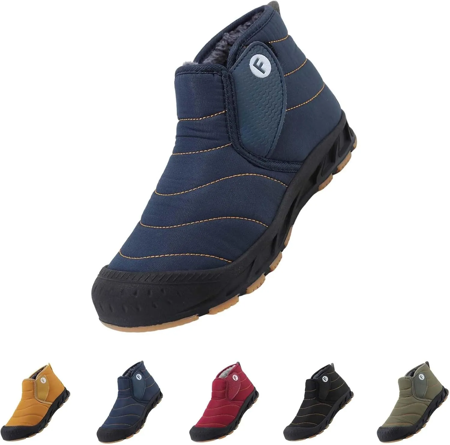 Snow Boots for Women Black Boots Winter Waterproof Womens Fur Boots Pink Fur Boots Winter Work Boots for Women Wide Width Black of Friday Deals 2024