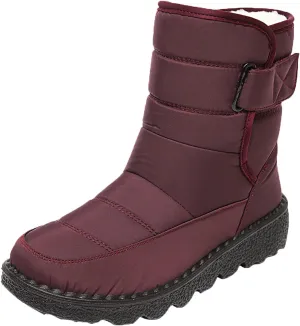 Snow Boots for Women Waterproof Mid Calf Boots for Women Girls Snow Winter Short Boots For Women Outdoor Warm Booties