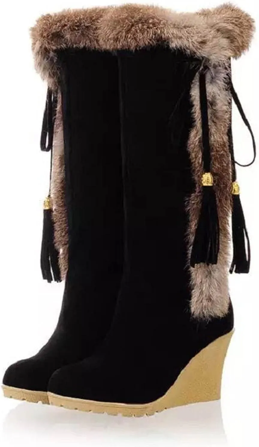 Snow Boots for Women Wide Width Snow Boots for Women Waterproof Size 11 Warm Winter Boots Women Brown Winter Boots for Women Leather Botas Negras Para Mujer Invierno