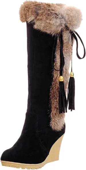 Snow Boots for Women Wide Width Snow Boots for Women Waterproof Size 11 Warm Winter Boots Women Brown Winter Boots for Women Leather Botas Negras Para Mujer Invierno