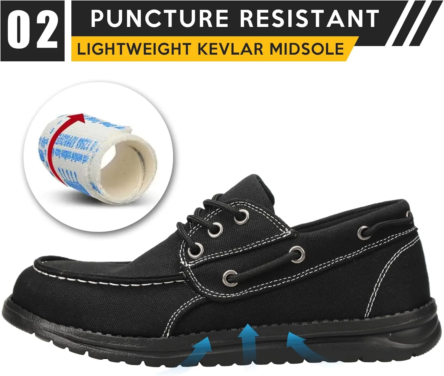Steel Toe Lofers Shoes for Men Women Comfortable Lightweight Composite Toe Work Shoes Cushion Indestructible Construction Safety Toe Sneakers