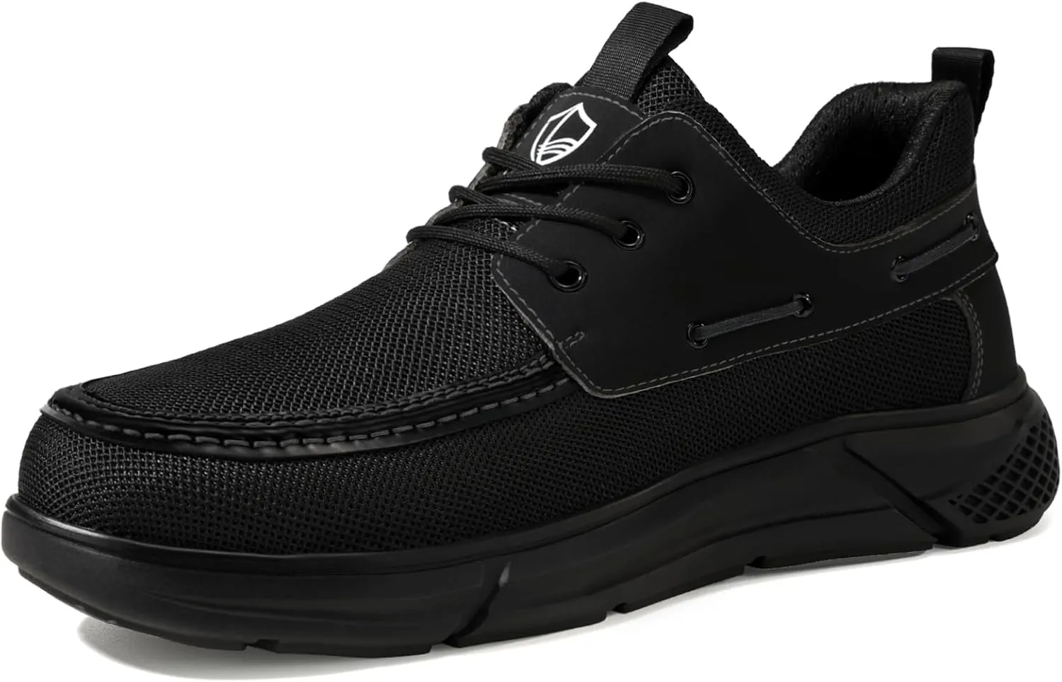 Steel Toe Shoes for Men Slip On Lightweight Work Shoes Breathable Indestructible Mens Safety Sneakers Steel Toe Loafers Comfortable Walking Casual Sneakers for Industrial Construction