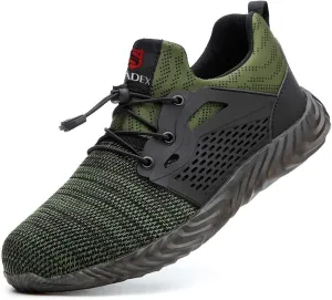 SUADEX Steel Toe Shoes for Men Women Indestructible Steel Toe Sneakers Lightweight Work Safety Shoes Puncture Proof Composite Toe