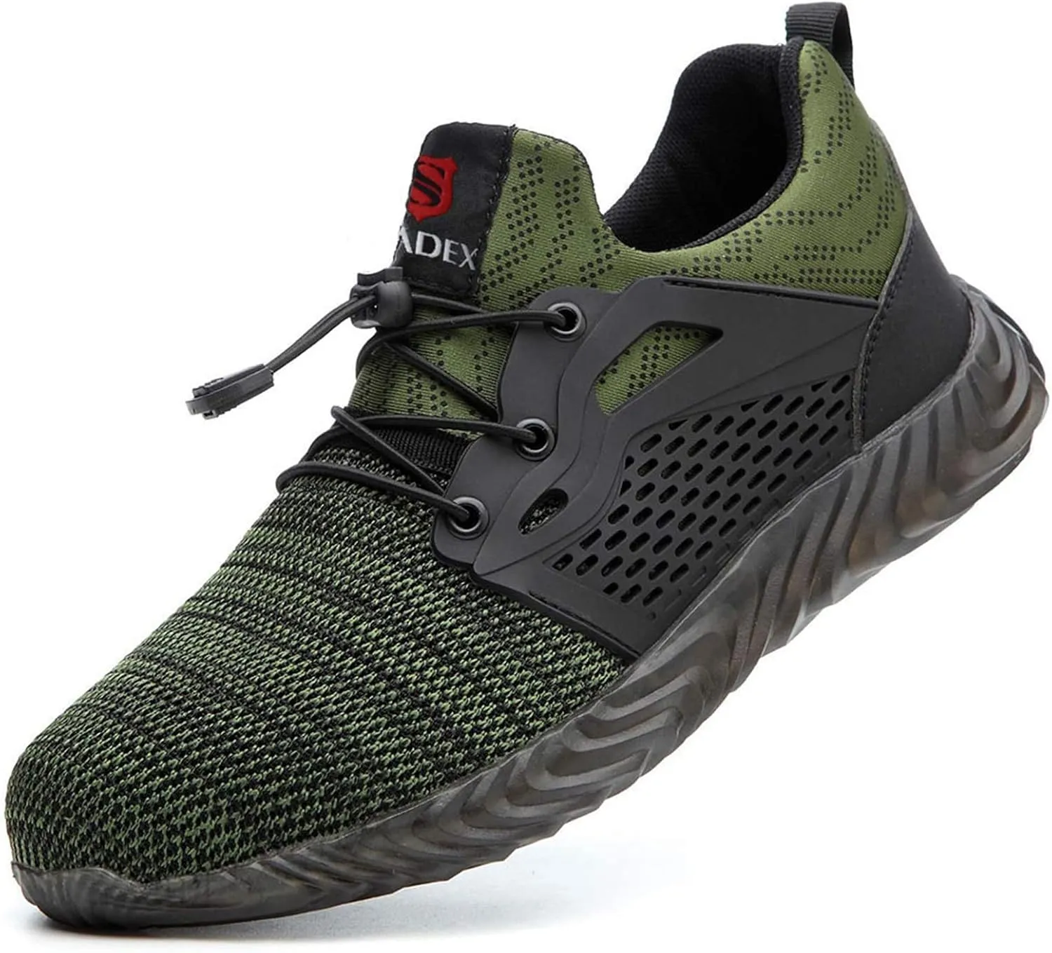 SUADEX Steel Toe Shoes for Men Women Indestructible Steel Toe Sneakers Lightweight Work Safety Shoes Puncture Proof Composite Toe
