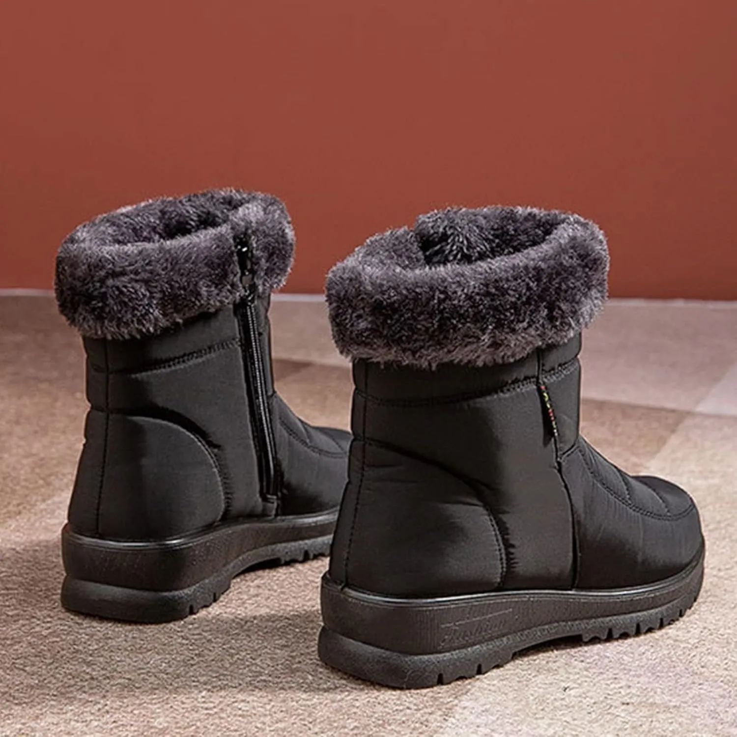 Tall Winter Boots for Women Waterproof Snow Non Slip Snow Boot Women Low Waterproof Snow Boots Women Pull on Fashionable Winter Boots for Women Botas De Trabajo Para Mujer En El Frio