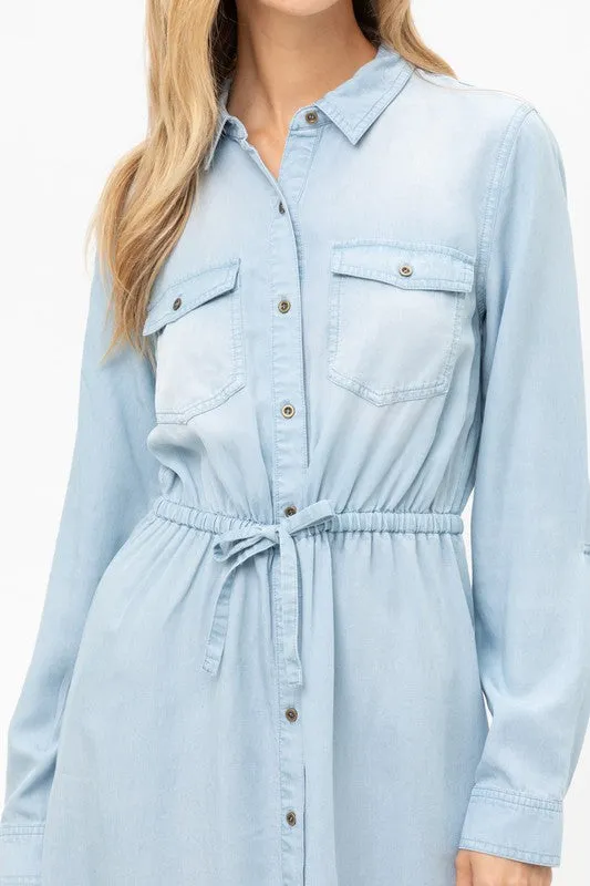 THE ESSENTIAL EDIT DENIM DRESS