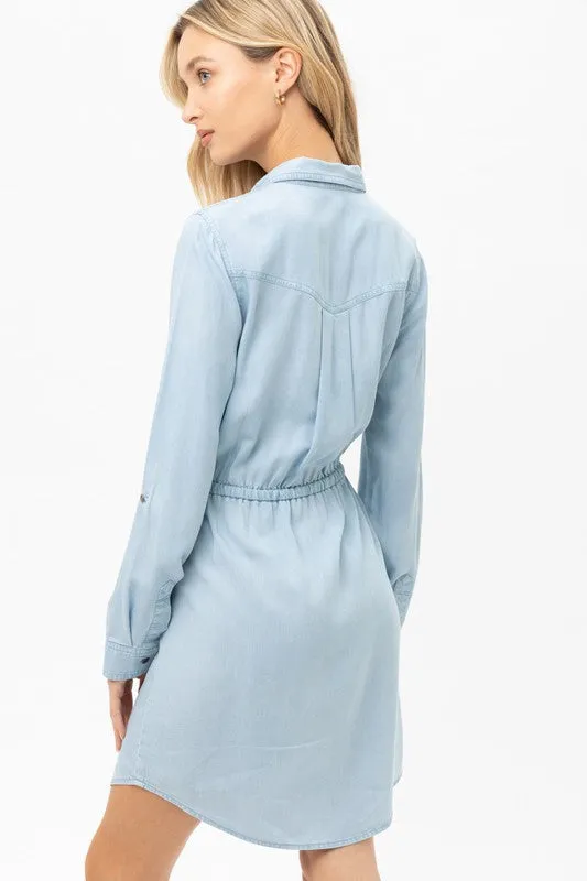 THE ESSENTIAL EDIT DENIM DRESS