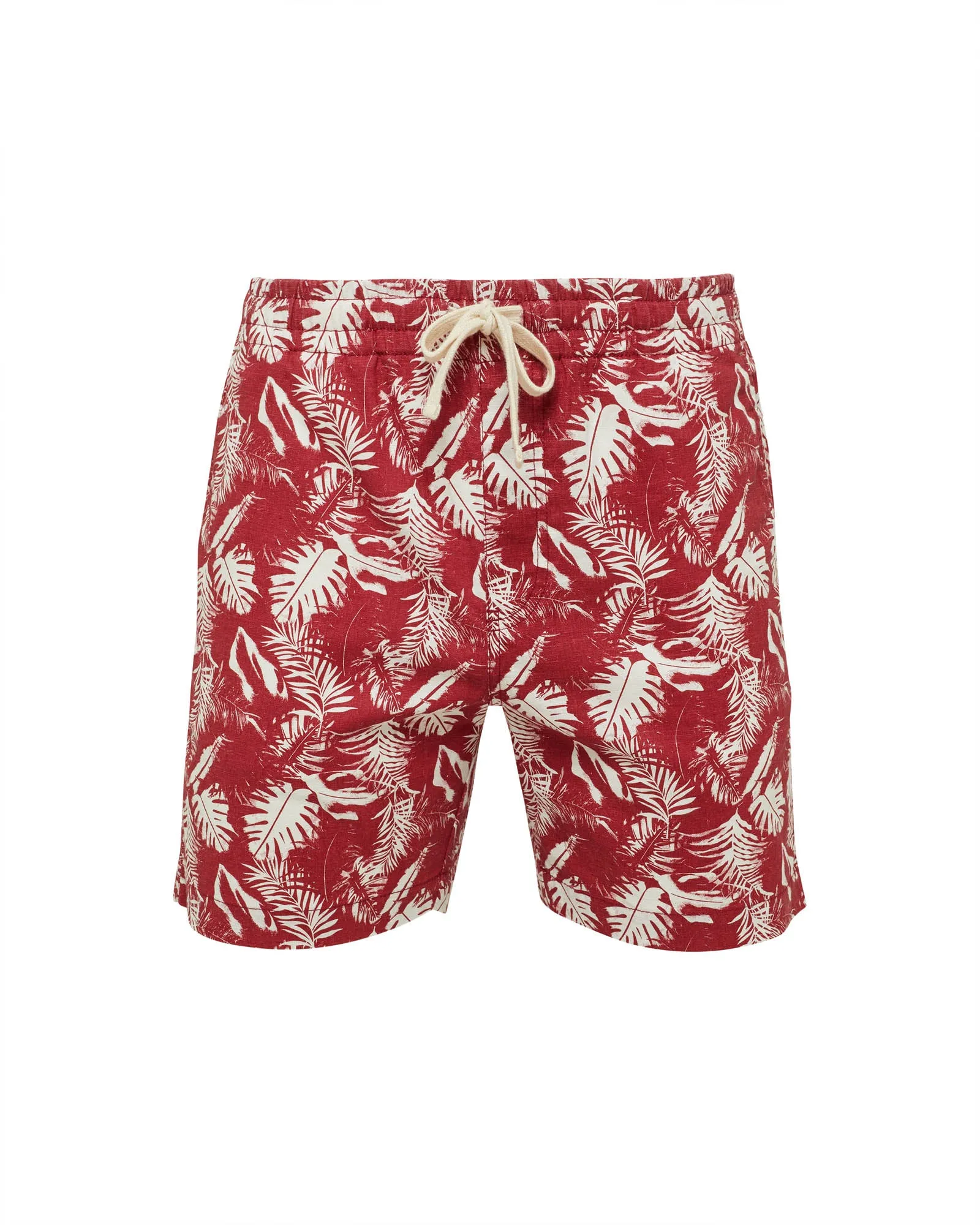 Toby Palm Tree Linen Cotton Shorts