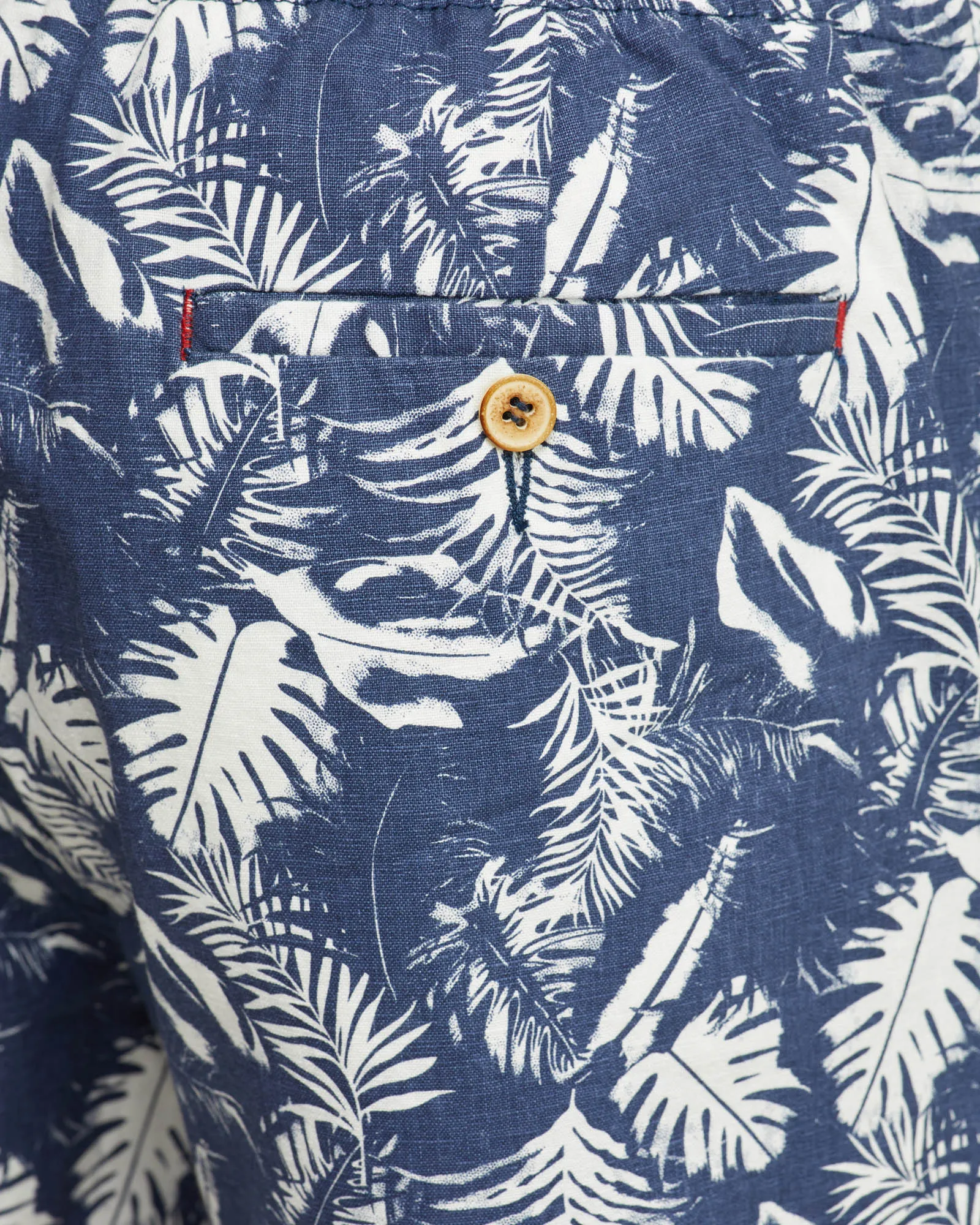 Toby Palm Tree Linen Cotton Shorts