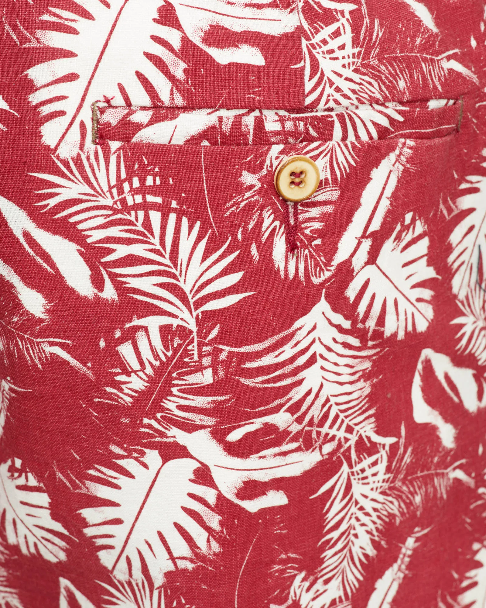 Toby Palm Tree Linen Cotton Shorts