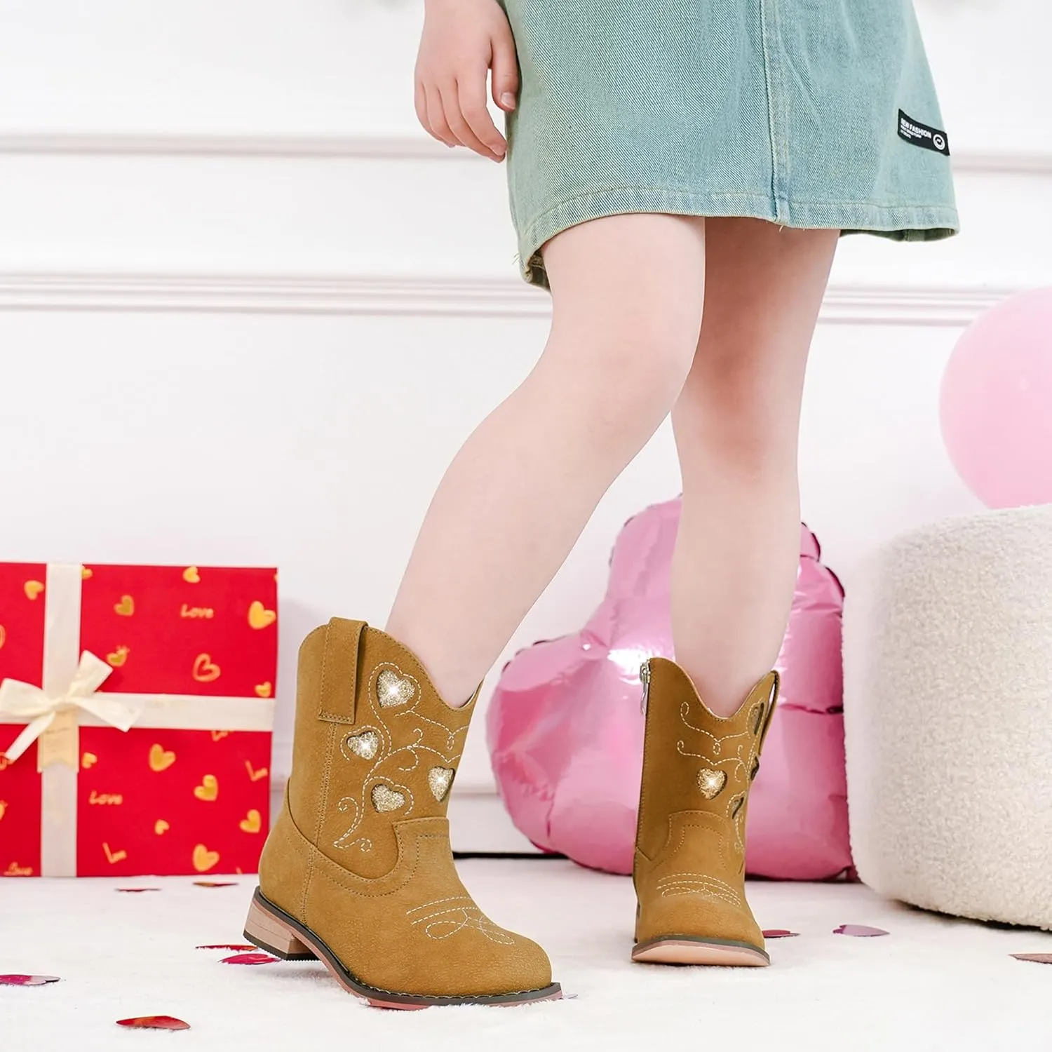 Toddler Cowgirl Boots Girls Cowboy Boot Ankle Toddler Girl Boot Kids Boots Western Horse Riding Shoes Birthday Party