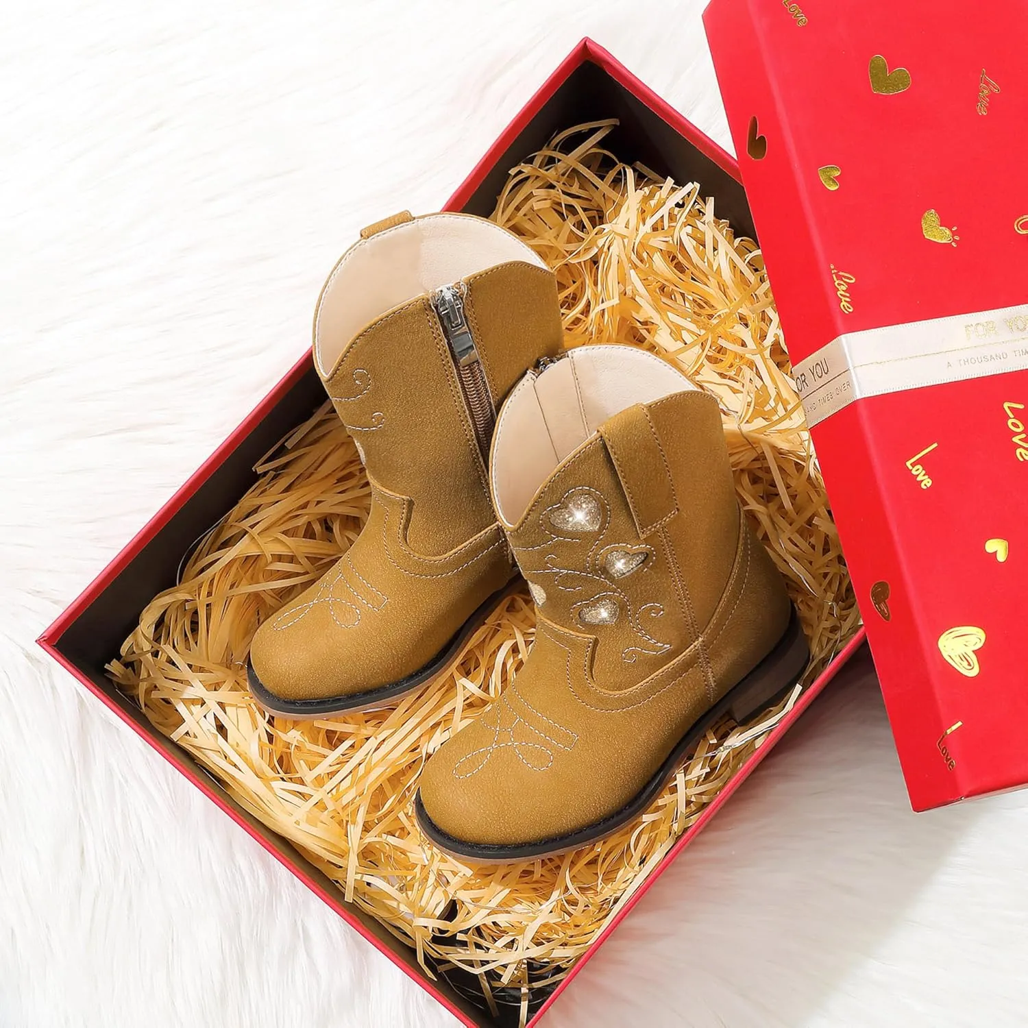 Toddler Cowgirl Boots Girls Cowboy Boot Ankle Toddler Girl Boot Kids Boots Western Horse Riding Shoes Birthday Party